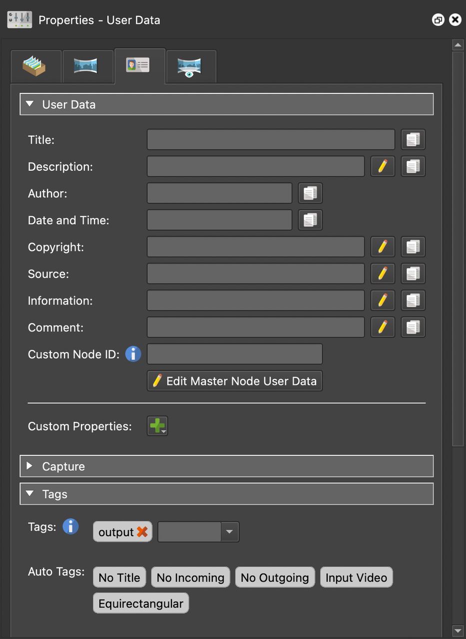 User Data Properties